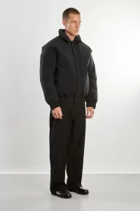 Men's Recycled Nylon Down Double Down Blouson – Black | Centre Commercial