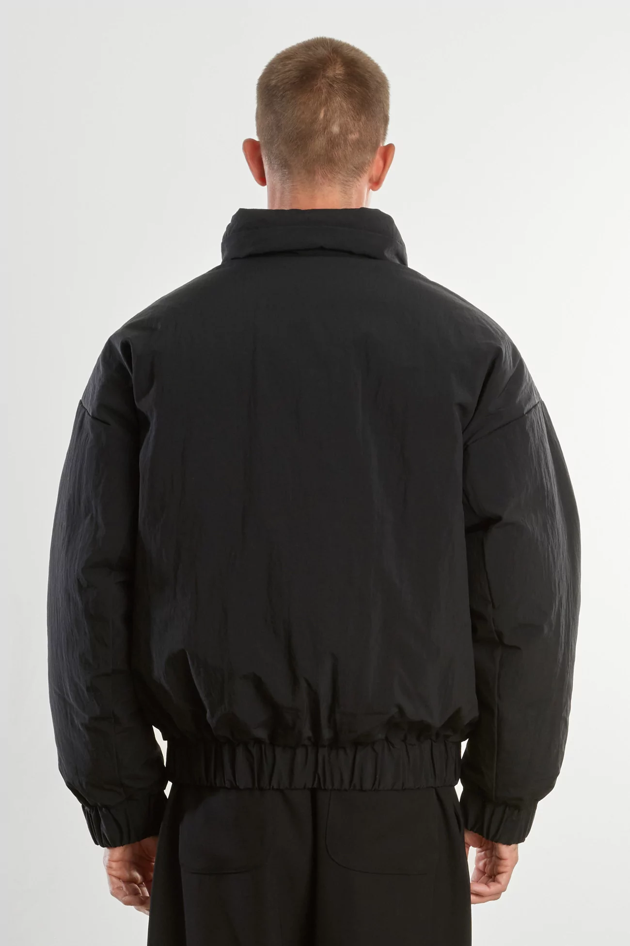 Men's Recycled Nylon Down Double Down Blouson – Black | Centre Commercial