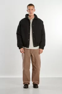 Men's Merino Wool Down Double Down Blouson – Black | Centre Commercial