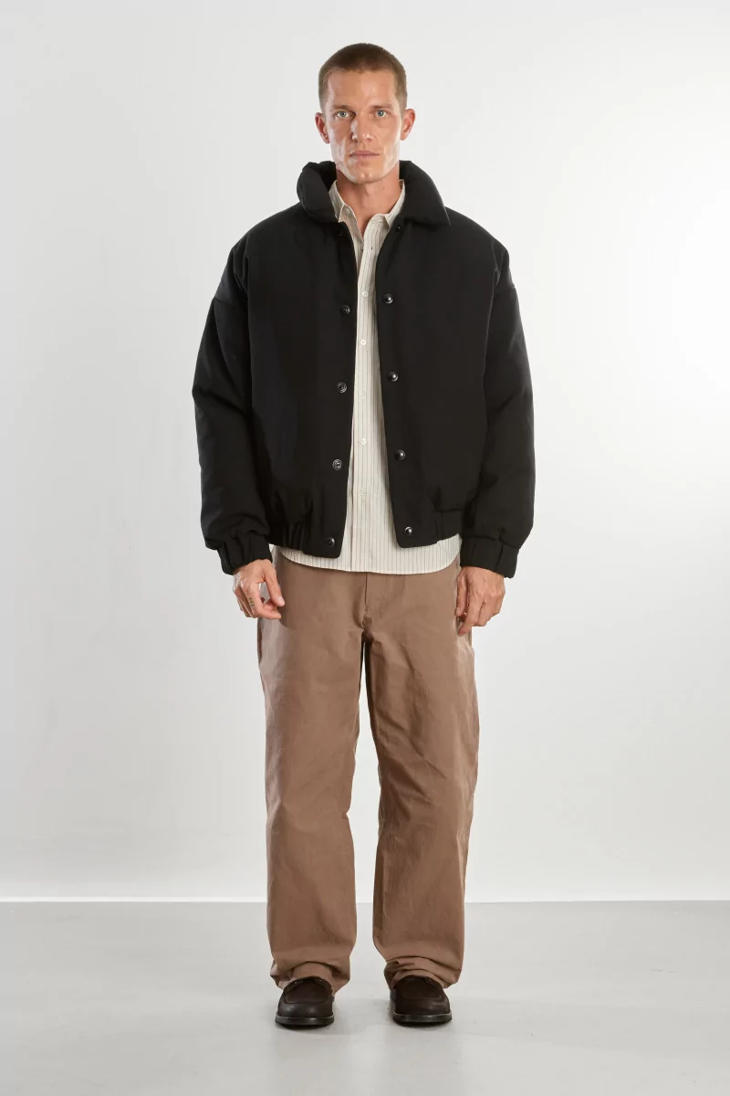 Blouson Duvet Homme Laine Mérinos Double Down – Black | Centre Commercial