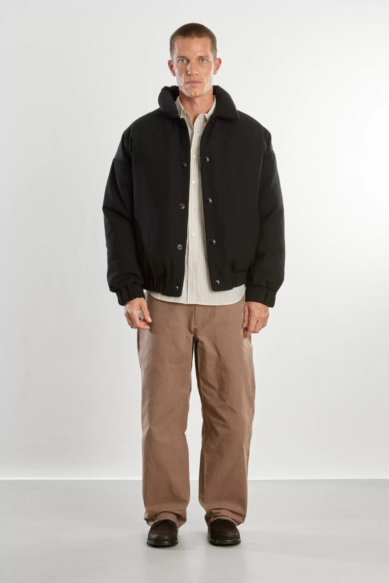 Blouson Duvet Homme Laine Mérinos Double Down – Black | Centre Commercial