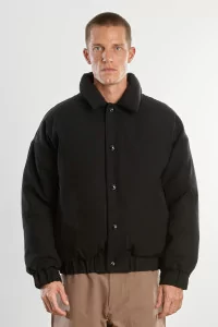 Men's Merino Wool Down Double Down Blouson – Black | Centre Commercial
