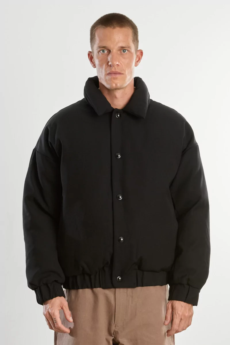Men's Merino Wool Down Double Down Blouson – Black | Centre Commercial