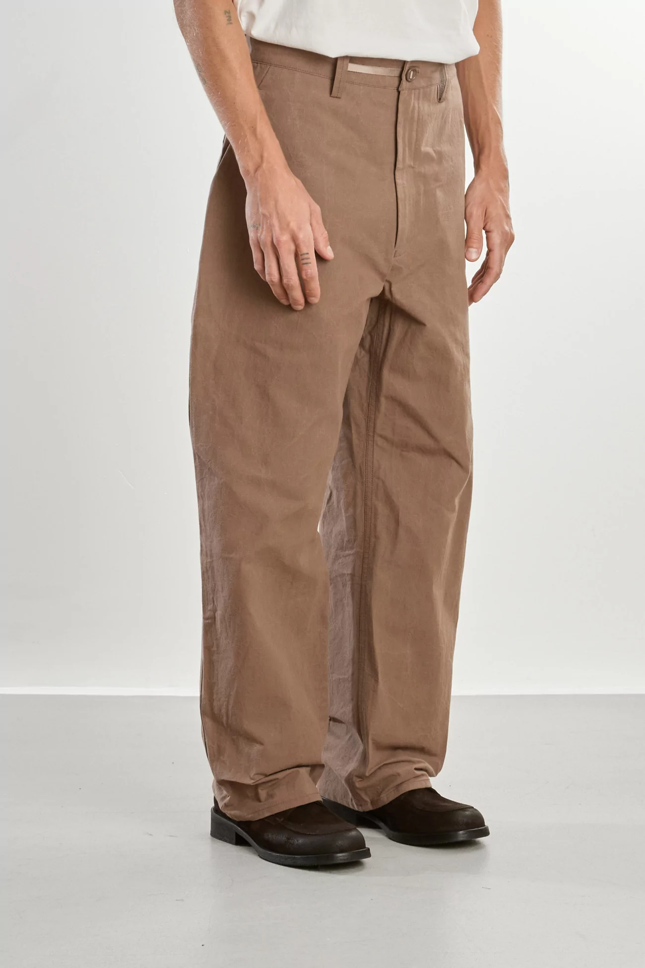 Pantalon Homme Coton Ciré Wide Pants – Storm Wax | Centre Commercial