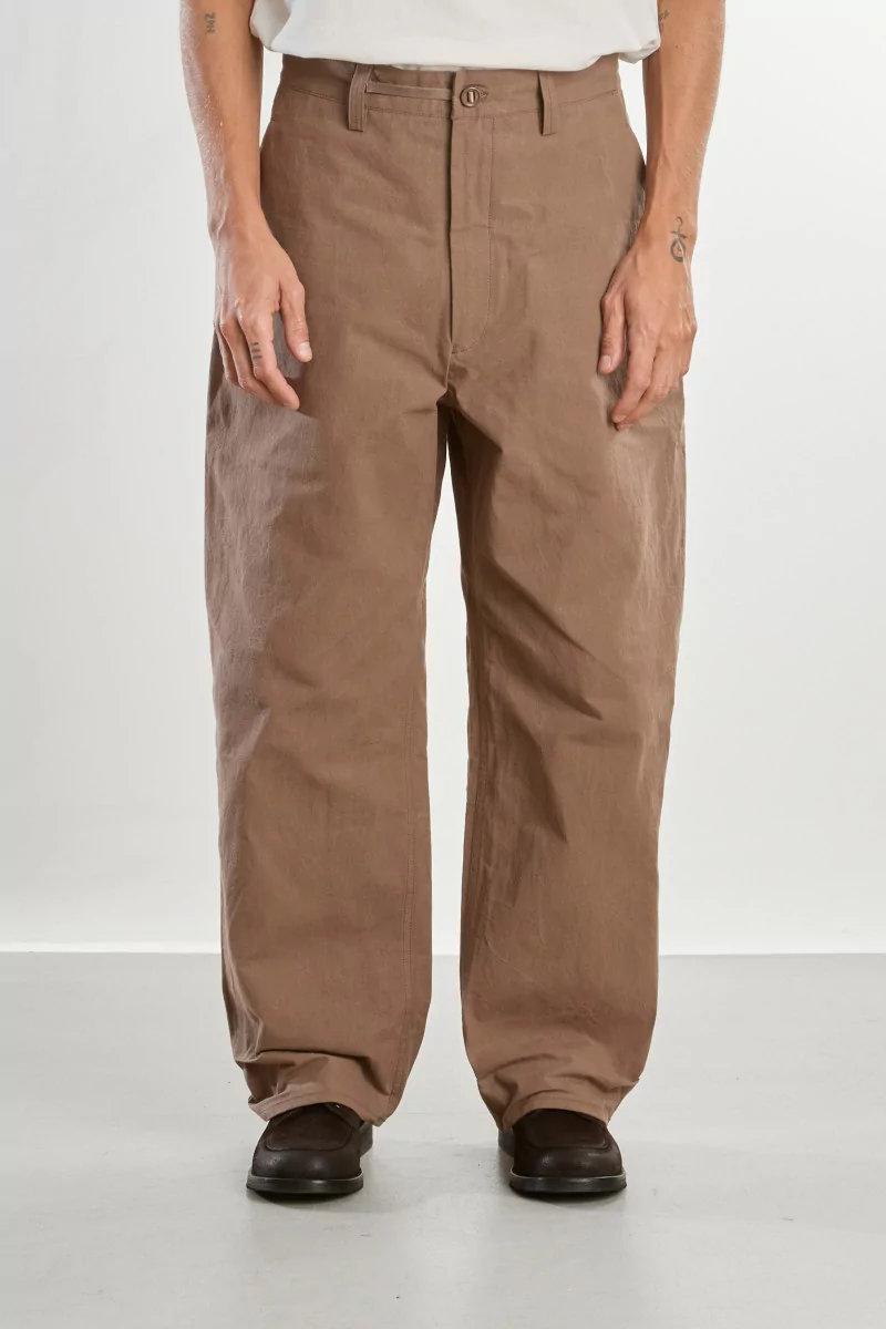 Pantalon Homme Coton Ciré Wide Pants – Storm Wax | Centre Commercial