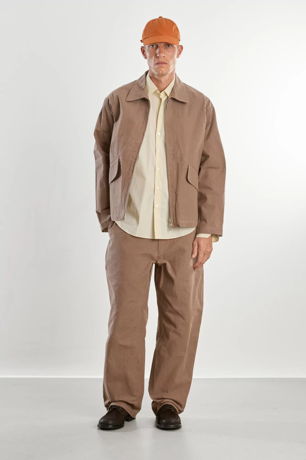 Pantalon Homme Coton Ciré Wide Pants – Storm Wax | Centre Commercial