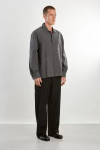 Men's Cotton Shop Shirt Overshirt – Coal Weather | Centre Commercial
