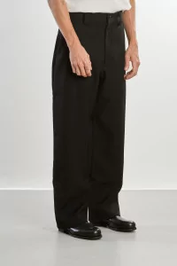 Pantalon Homme Laine Mérinos Patch Pants – Black | Centre Commercial