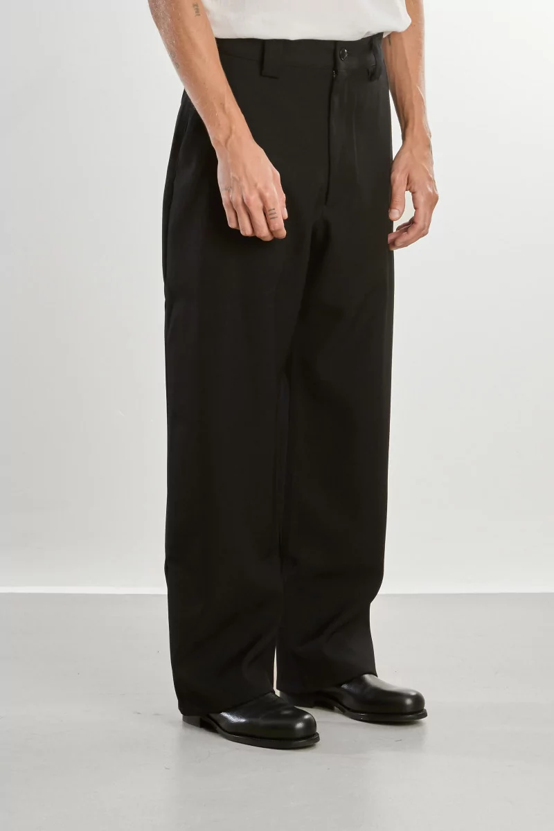 Pantalon Homme Laine Mérinos Patch Pants – Black | Centre Commercial