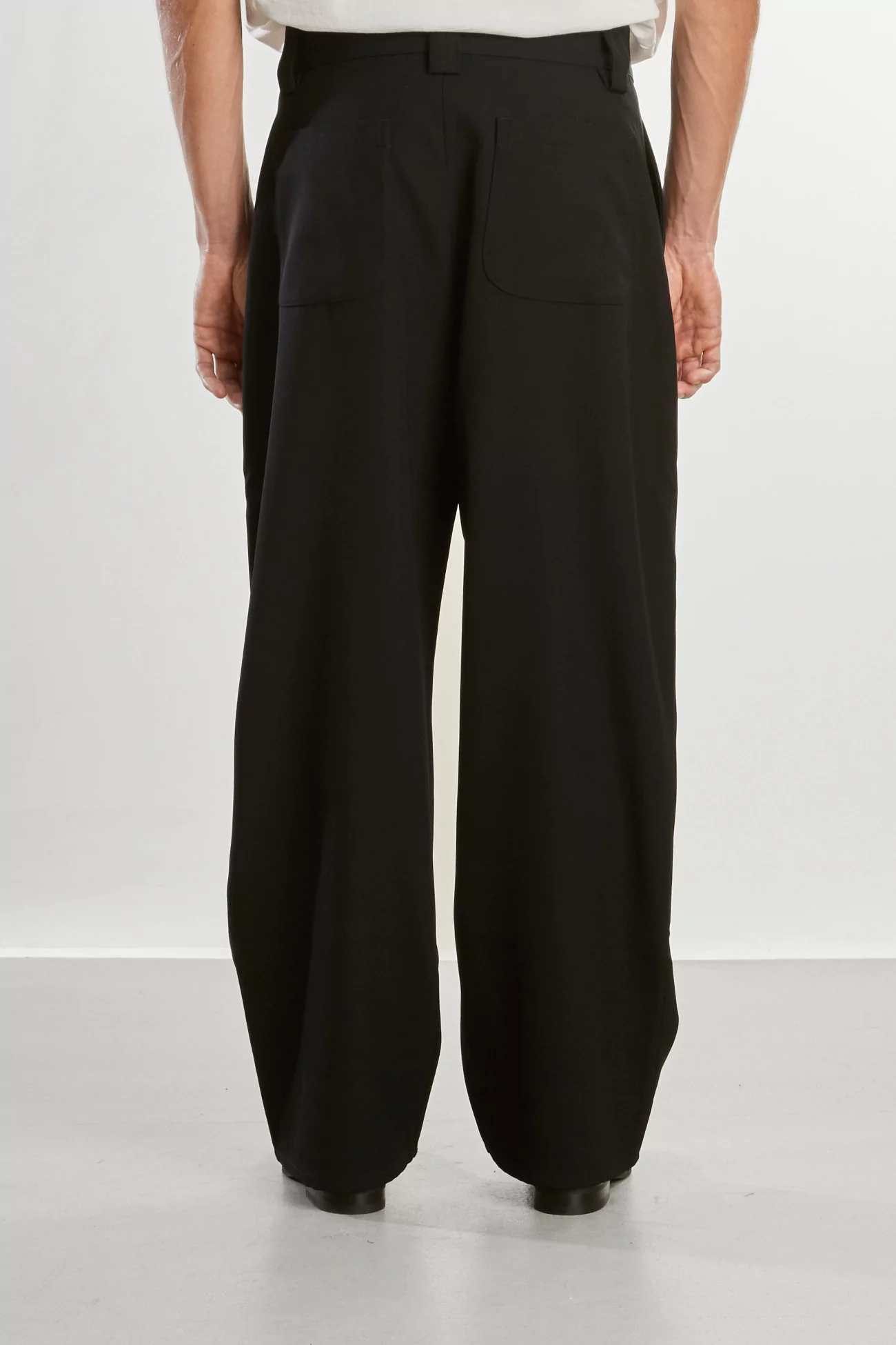 Men's Merino Wool Patch Pants – Black | Centre Commercial