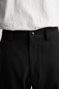 Pantalon Homme Laine Mérinos Patch Pants – Black | Centre Commercial