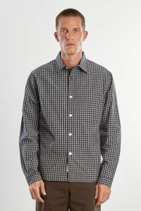 Chemise Homme Coton Bio Another Shirt 4.0 – Blue White Check | Centre Commercial
