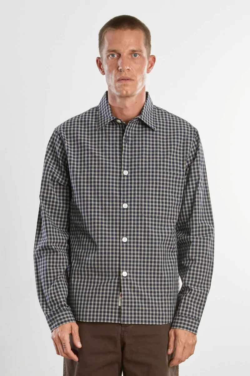 Chemise Homme Coton Bio Another Shirt 4.0 – Blue White Check | Centre Commercial