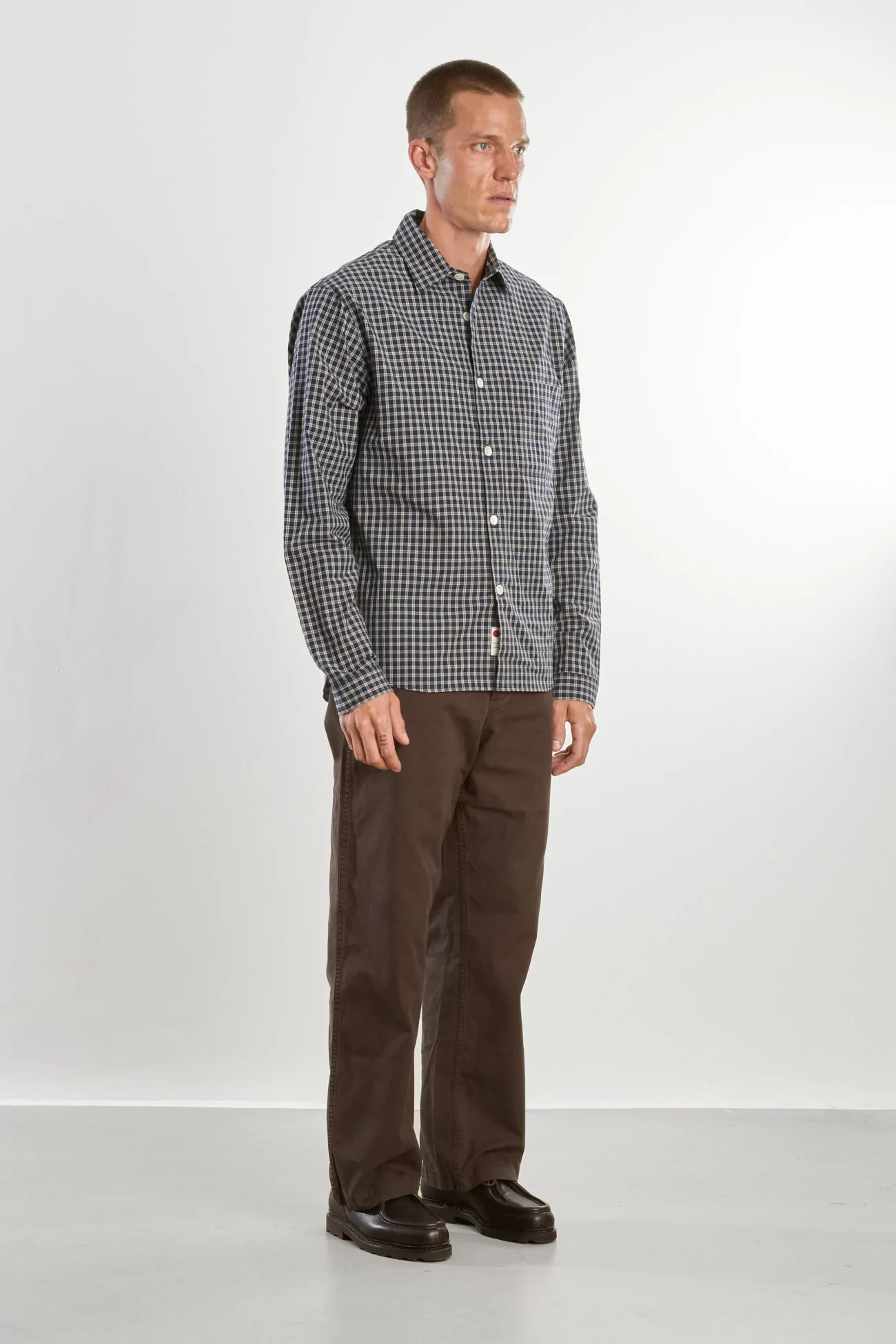 Men's Organic Cotton Another Shirt 4.0 – Blue White Check | Centre Commercial