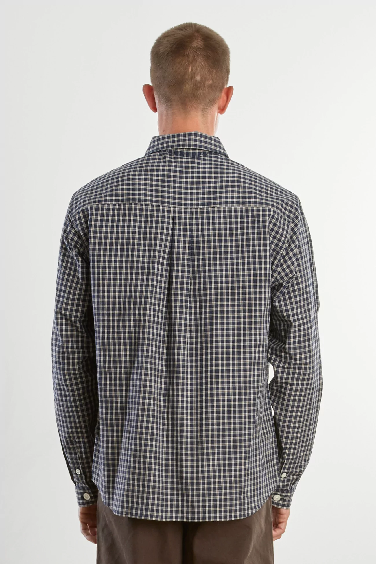Men's Organic Cotton Another Shirt 4.0 – Blue White Check | Centre Commercial