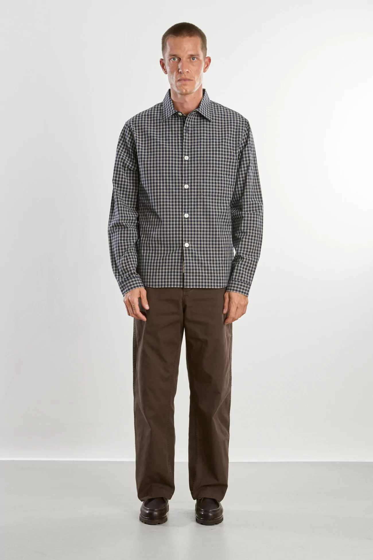 Chemise Homme Coton Bio Another Shirt 4.0 – Blue White Check | Centre Commercial