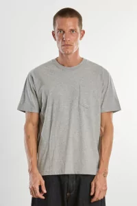 Cotton Municipal Pocket T-shirt – Heather Grey | Centre Commercial