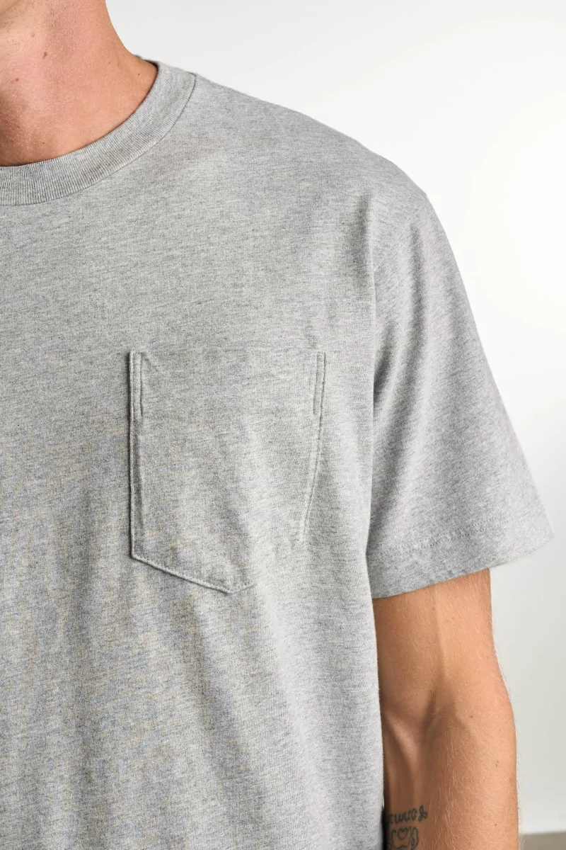 T-shirt Coton Municipal Pocket – Heather Grey | Centre Commercial
