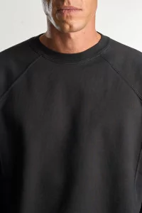 Cotton Heavy Gusset Crewneck – Anthracite | Centre Commercial