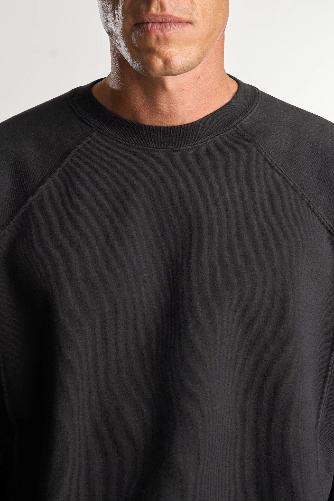 Cotton Heavy Gusset Crewneck – Anthracite | Centre Commercial