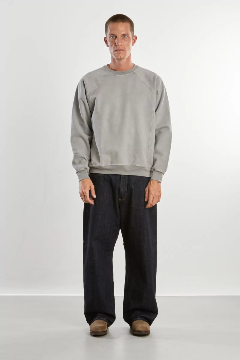 Sweatshirt Coton Heavy Gusset Crewneck – Pigment Chalk | Centre Commercial