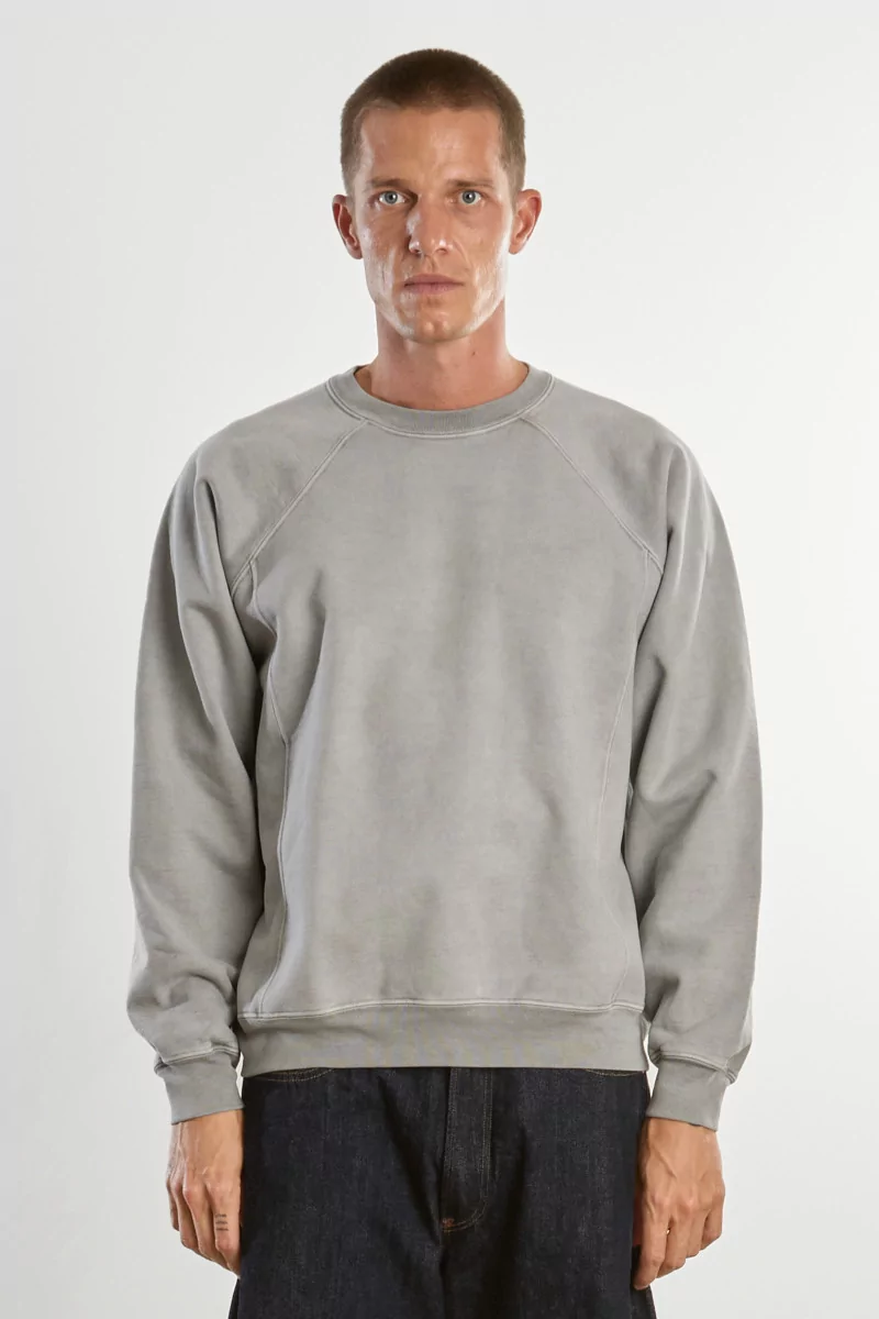 Sweatshirt Coton Heavy Gusset Crewneck – Pigment Chalk | Centre Commercial