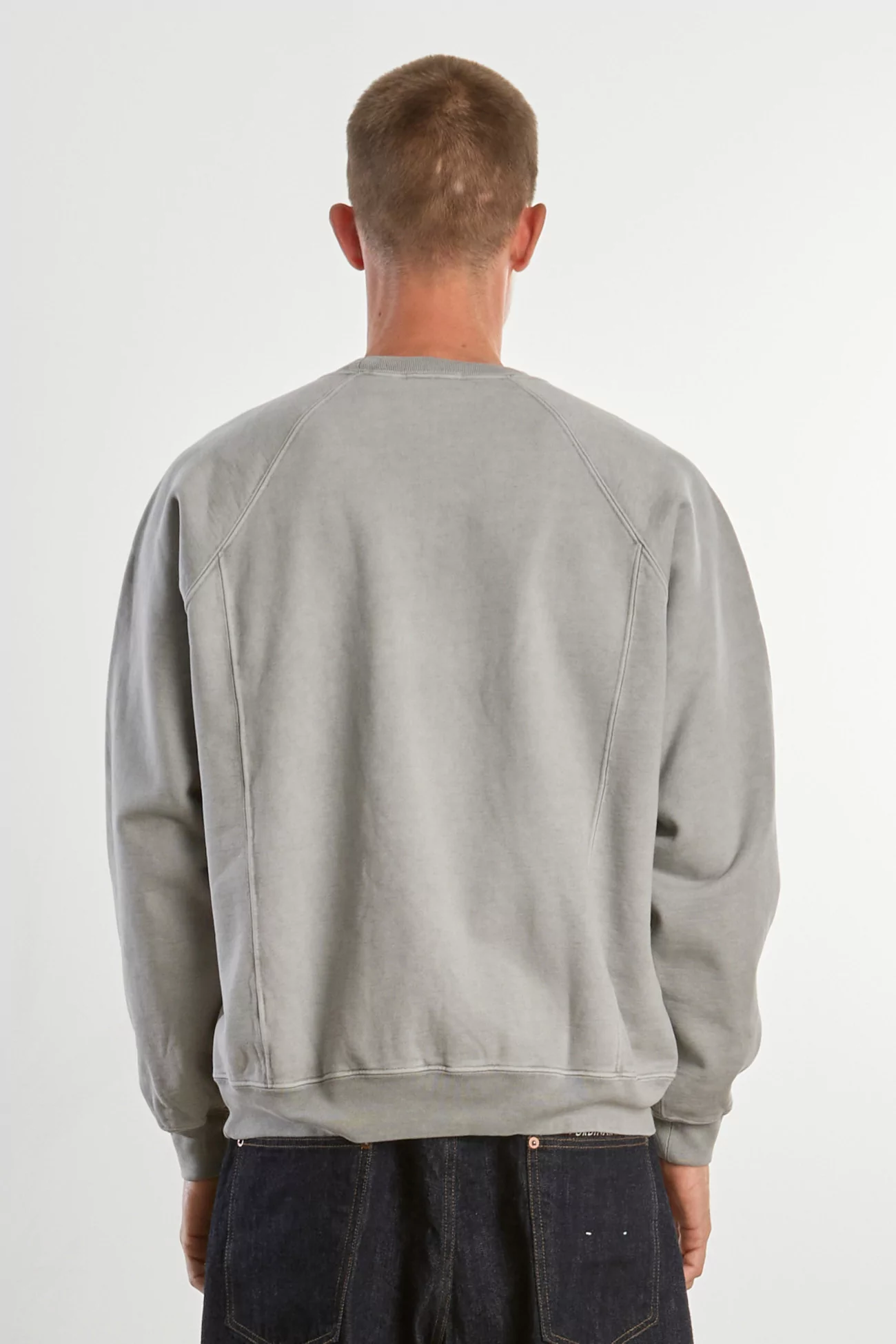 Cotton Heavy Gusset Crewneck – Pigment Chalk | Centre Commercial