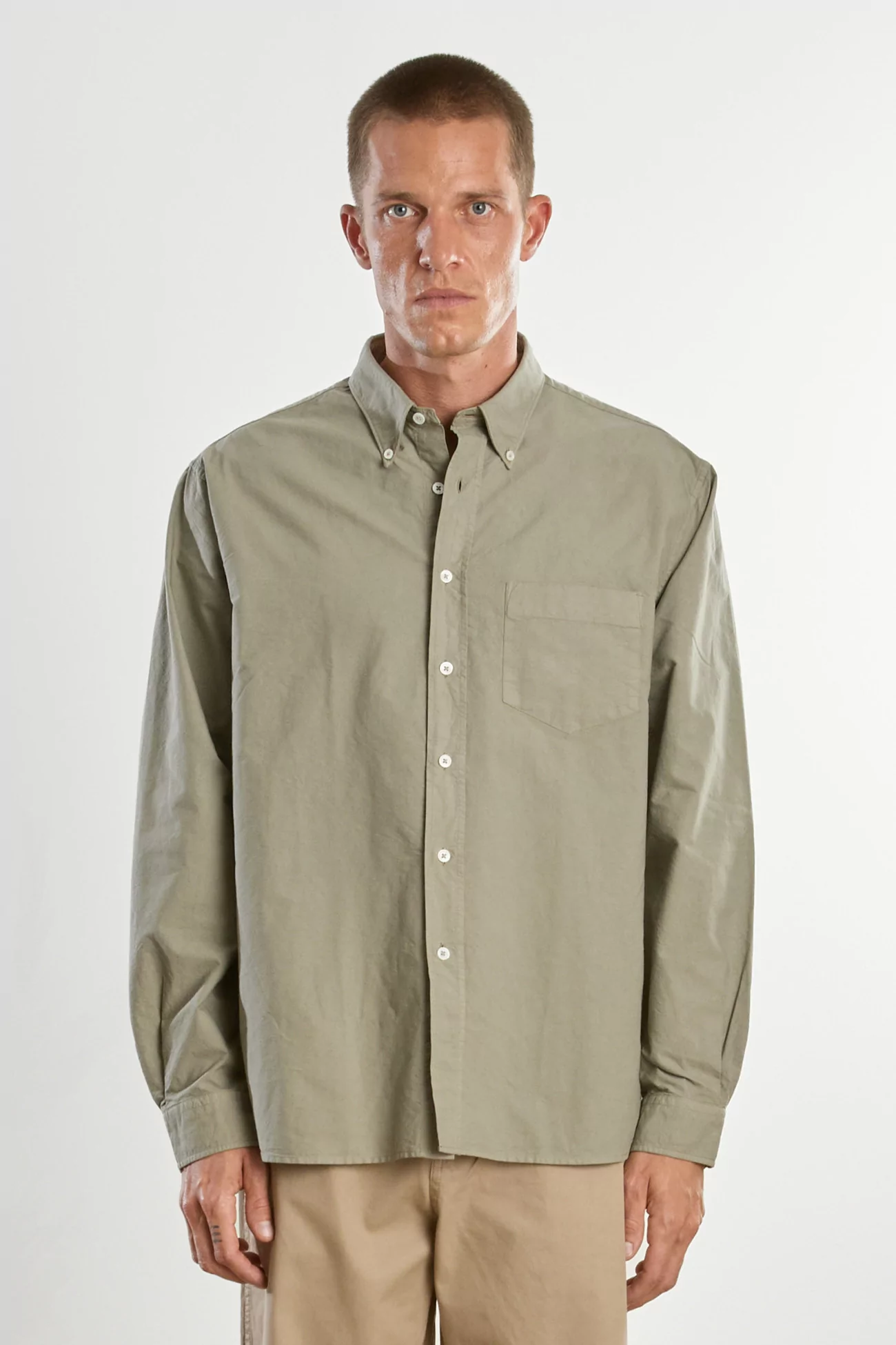 Chemise Coton Oxford Dad's – Sauge | Centre Commercial
