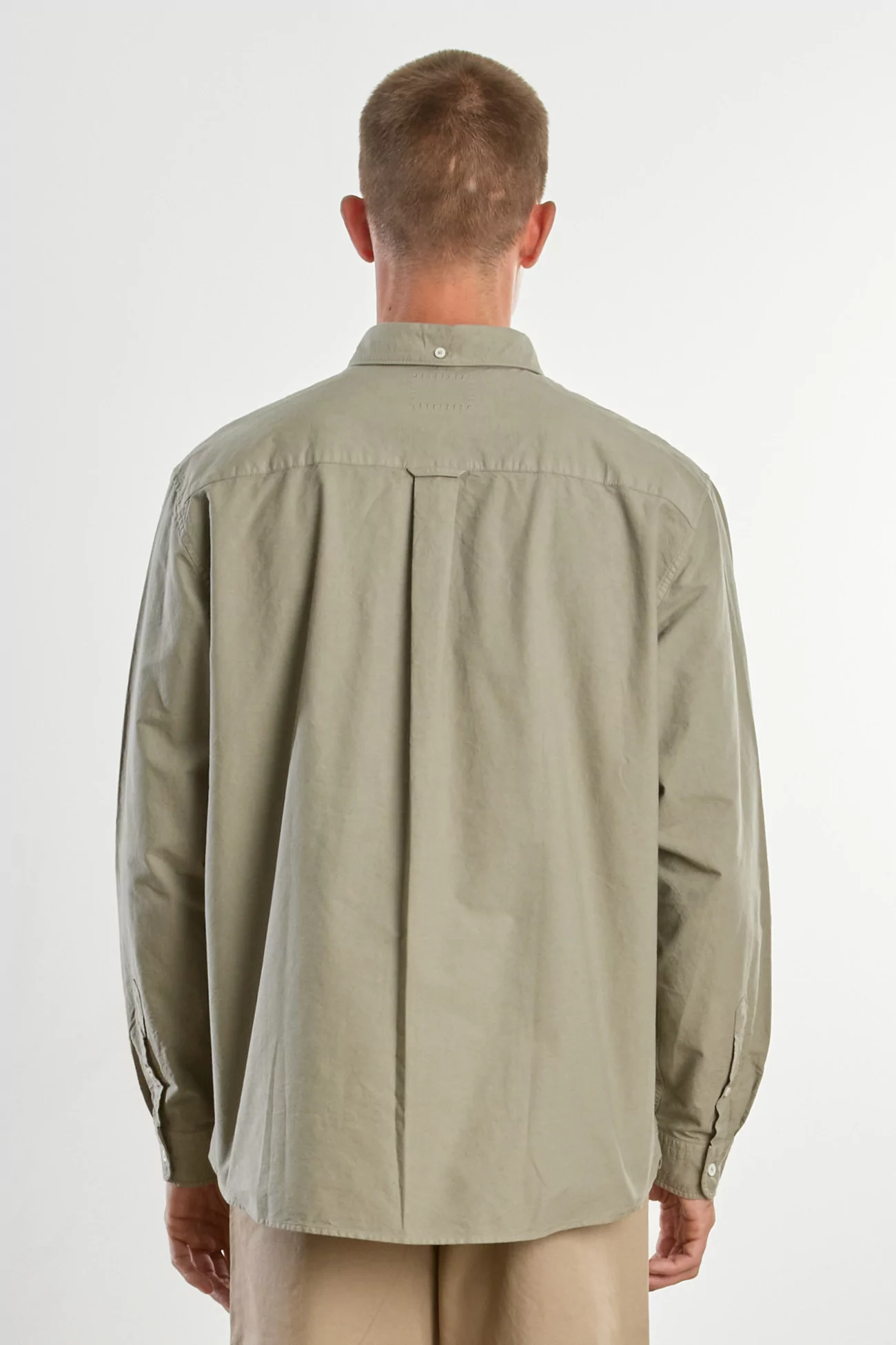 Cotton Oxford Dad's Shirt – Sage | Centre Commercial