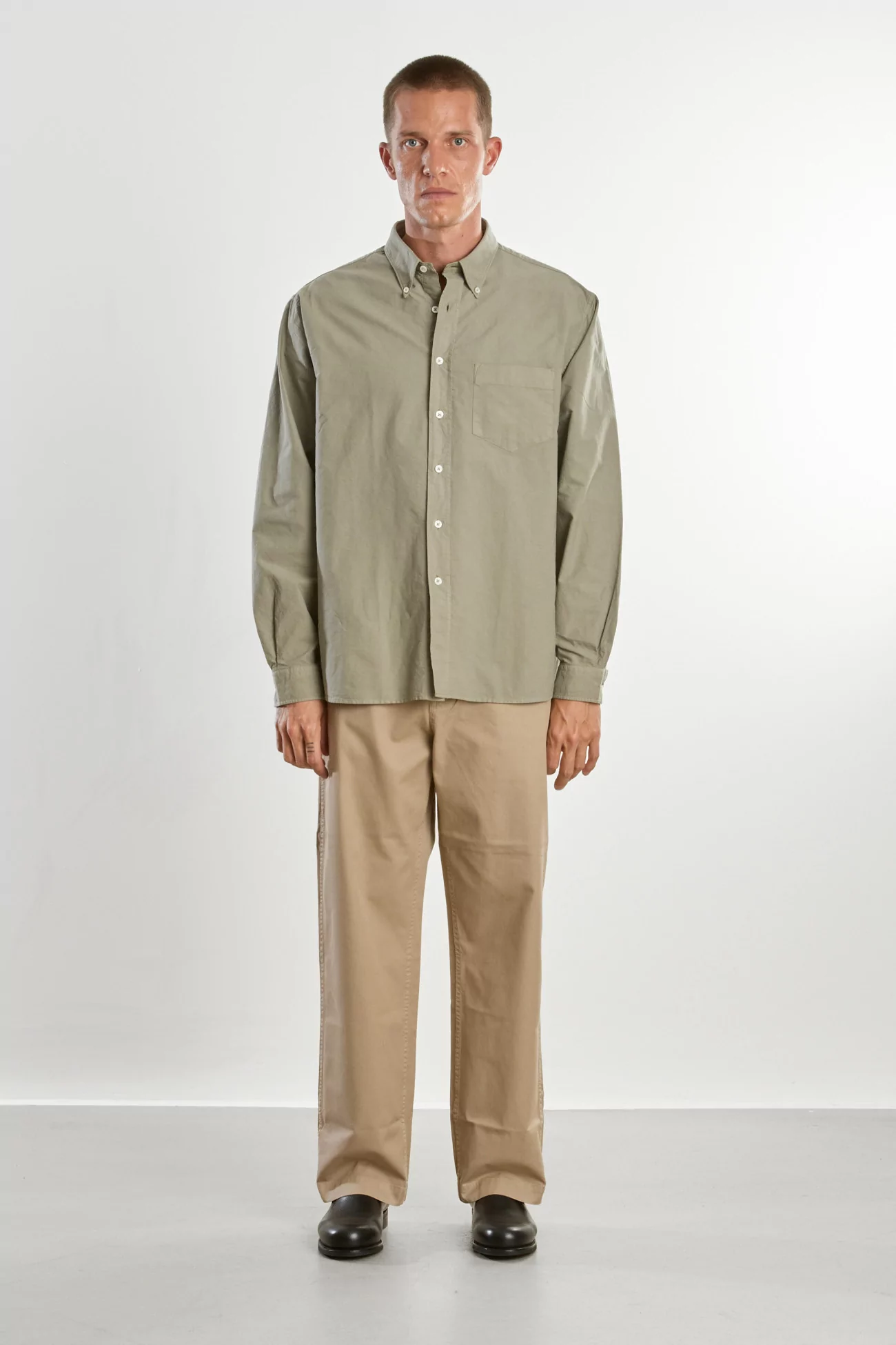 Chemise Coton Oxford Dad's – Sauge | Centre Commercial