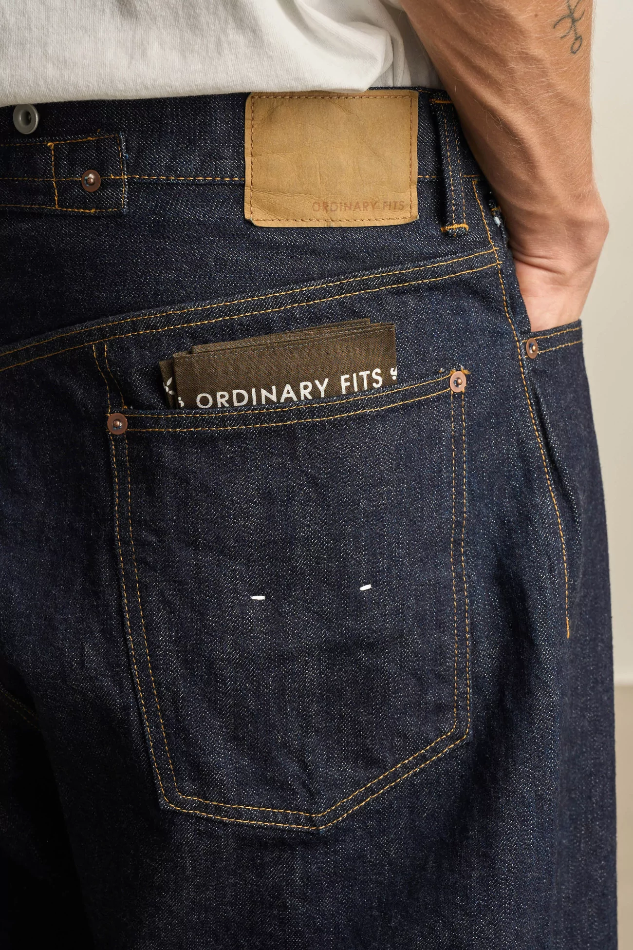 Jean Denim Selvedge Japonais 119OW Type Wide – One Wash | Centre Commercial