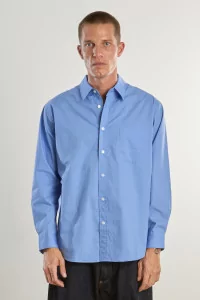 Cotton Standard Shirt – Sax | Centre Commercial