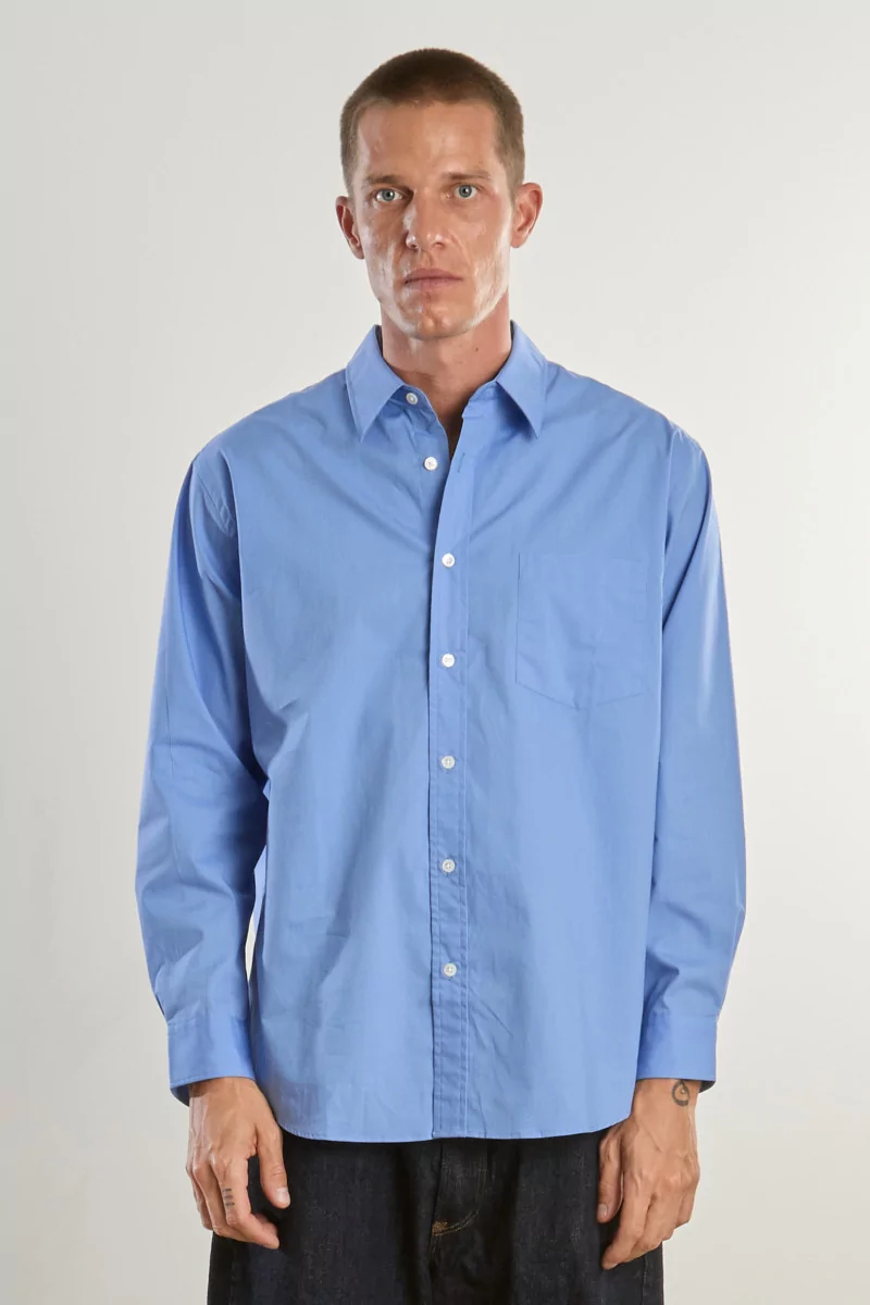 Cotton Standard Shirt – Sax | Centre Commercial