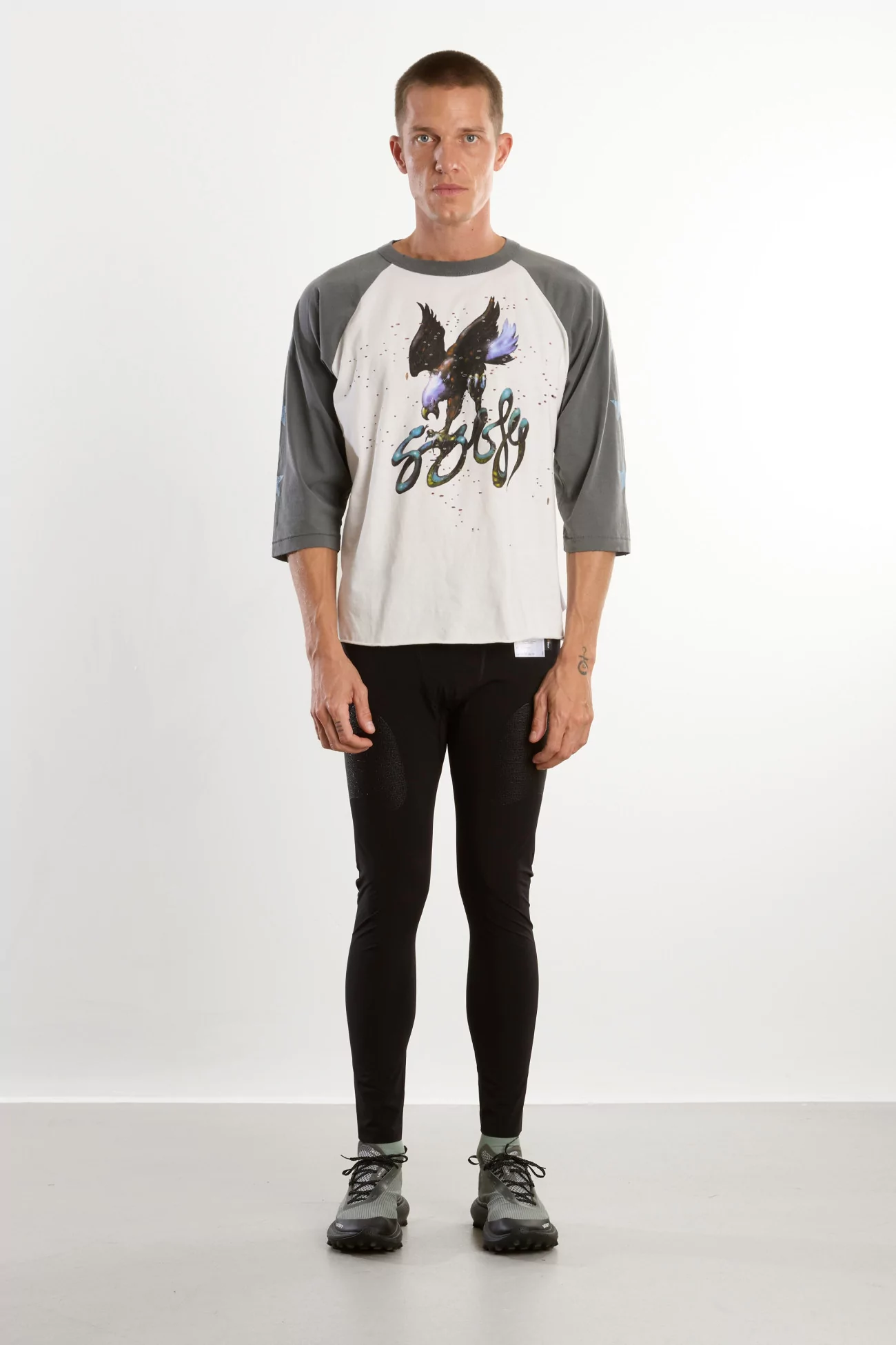 T-shirt Running Coton Bio MothTech Baseball – Aged Off White | Centre Commercial
