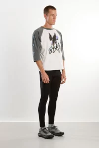 T-shirt Running Coton Bio MothTech Baseball – Aged Off White | Centre Commercial