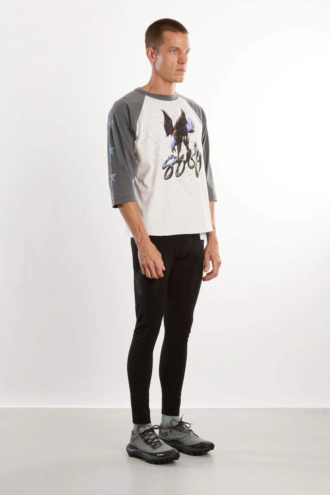 T-shirt Running Coton Bio MothTech Baseball – Aged Off White | Centre Commercial