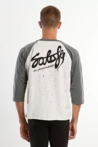 T-shirt Running Coton Bio MothTech Baseball – Aged Off White | Centre Commercial