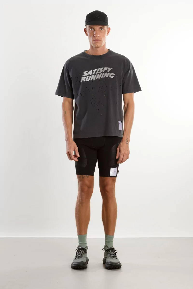 MothTech Running T-Shirt – Aged Black Pochoir | Centre Commercial