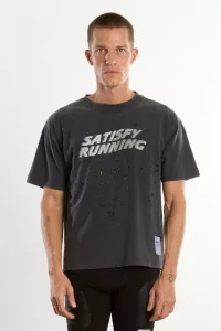 MothTech Running T-Shirt – Aged Black Pochoir | Centre Commercial