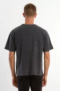 MothTech Running T-Shirt – Aged Black Pochoir | Centre Commercial