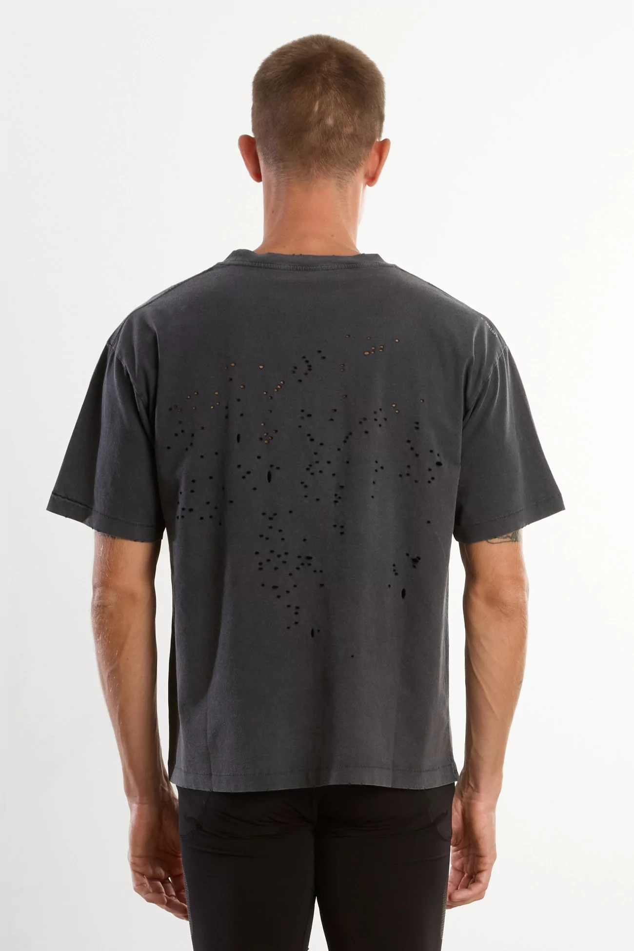 MothTech Running T-Shirt – Aged Black Pochoir | Centre Commercial