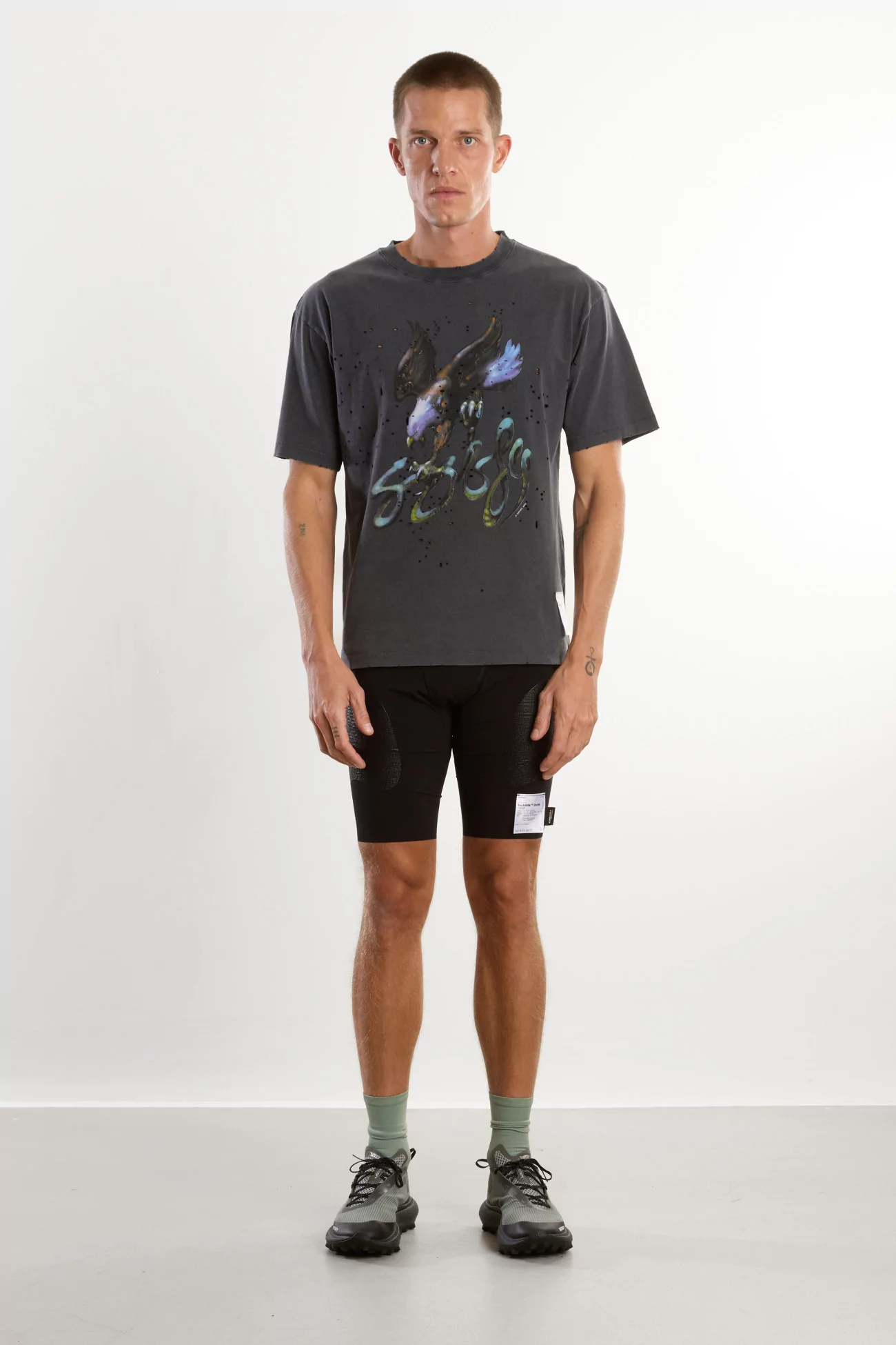 T-shirt Running Coton Bio MothTech – Aged Black Eagle | Centre Commercial