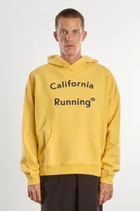 Sweat à Capuche Coton District Vision California – Warm Citron | Centre Commercial