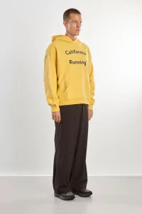 Sweat à Capuche Coton District Vision California – Warm Citron | Centre Commercial