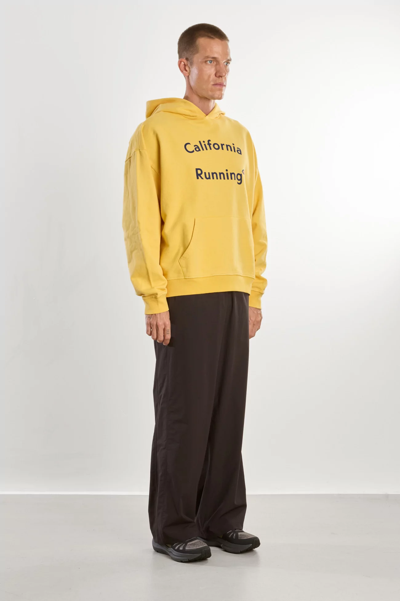 Sweat à Capuche Coton District Vision California – Warm Citron | Centre Commercial