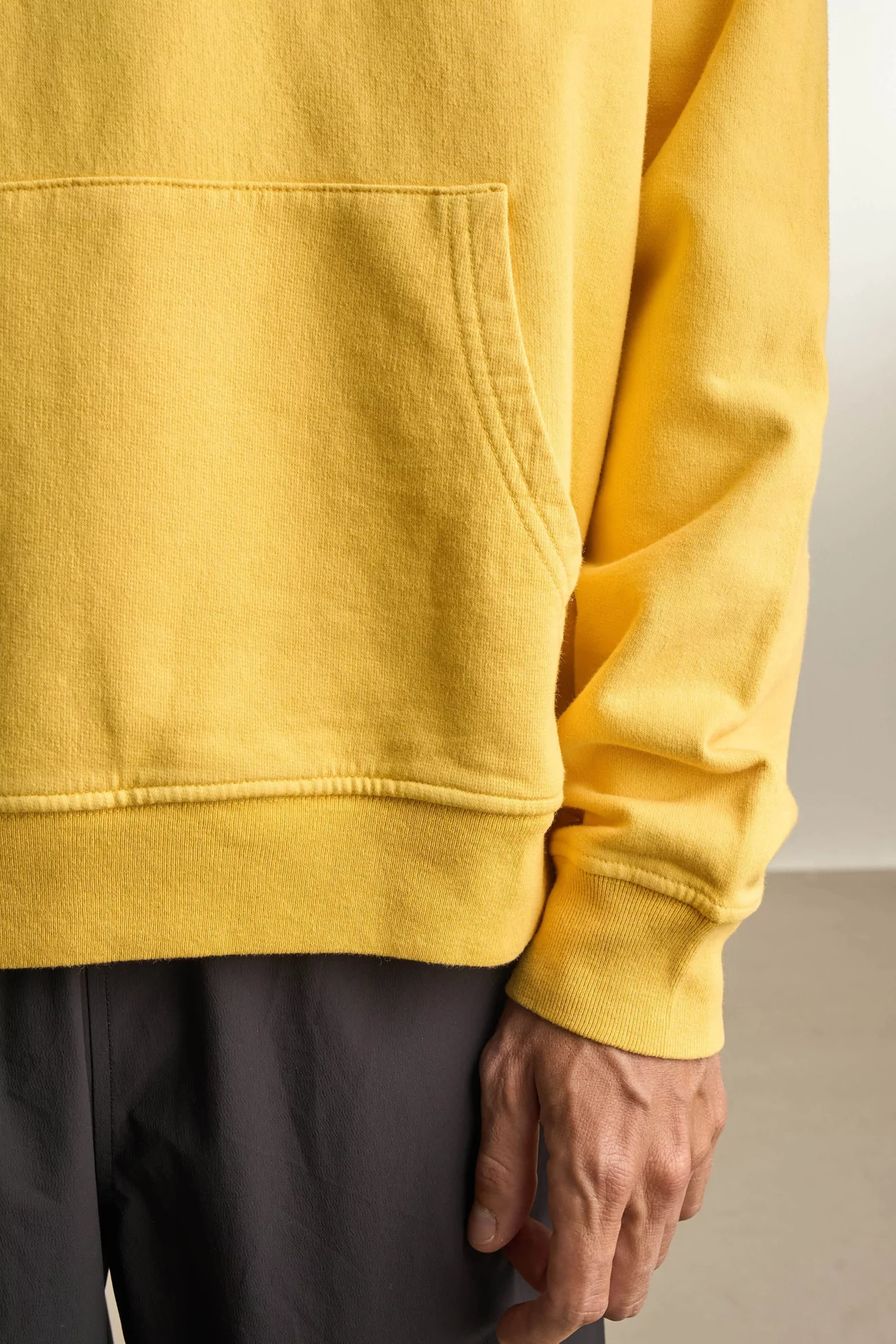 District Vision California Cotton Hoodie – Warm Citron | Centre Commercial