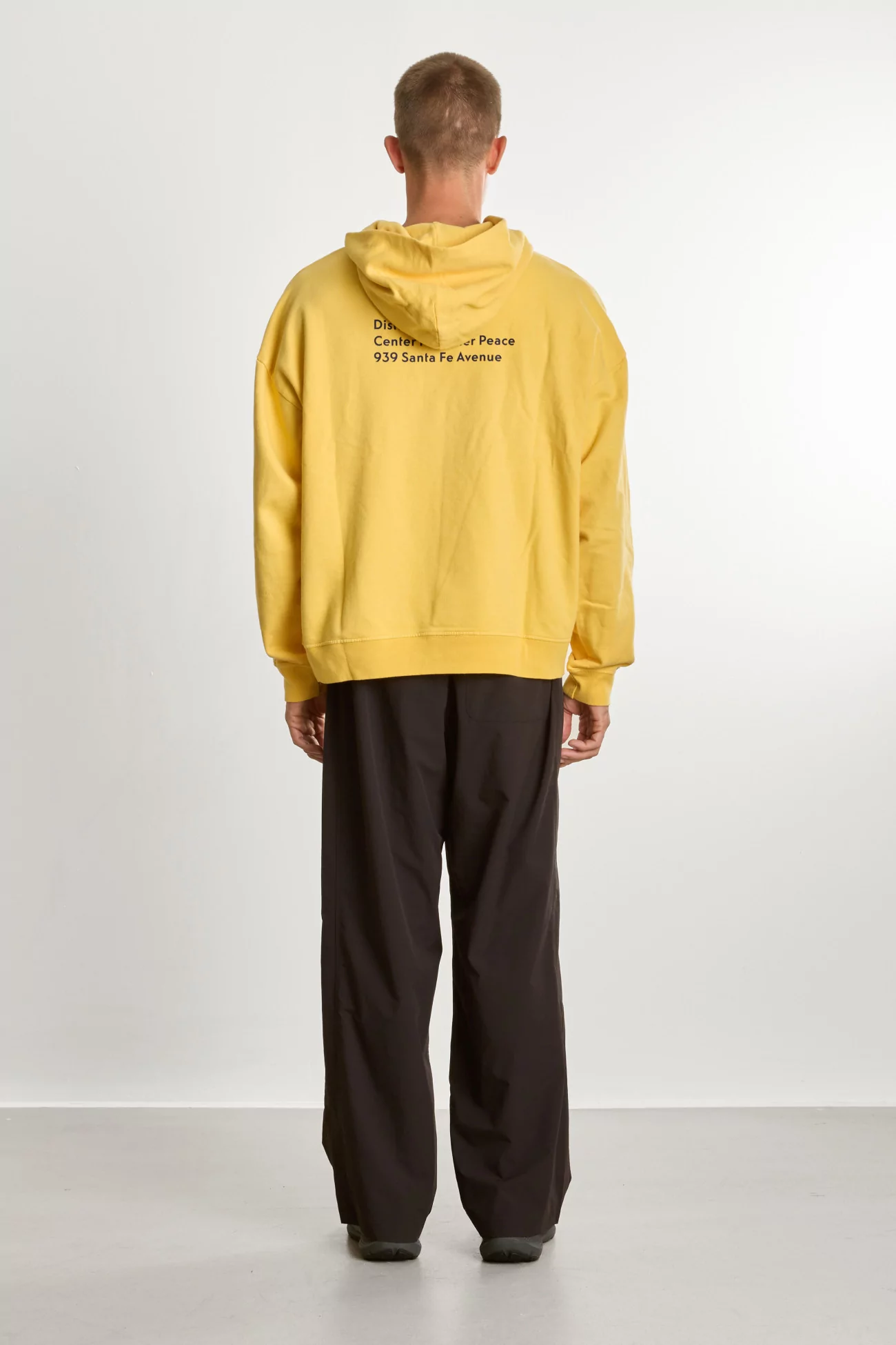 Sweat à Capuche Coton District Vision California – Warm Citron | Centre Commercial