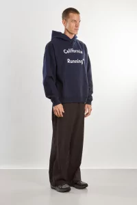 District Vision California Cotton Hoodie – Navy | Centre Commercial