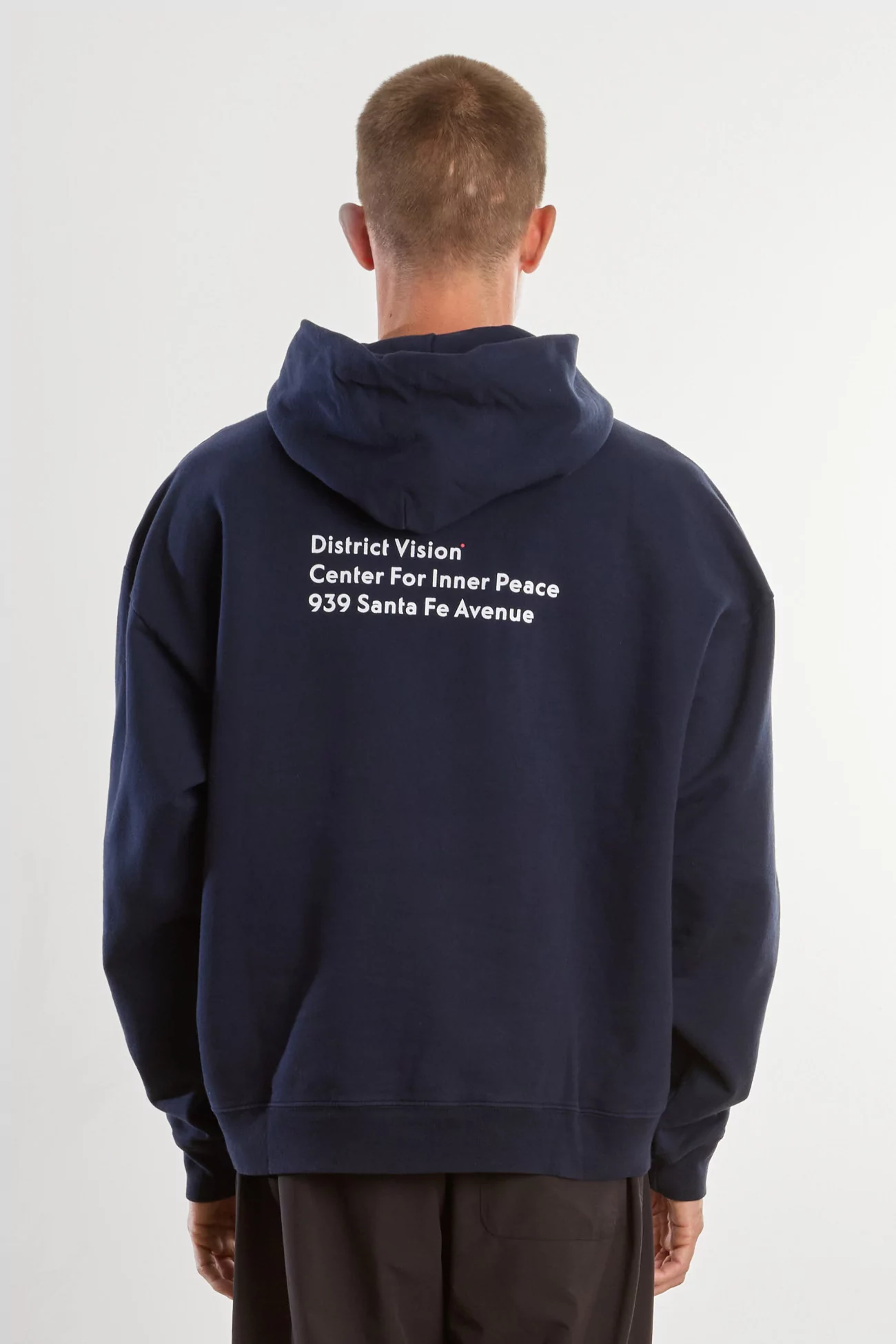 District Vision California Cotton Hoodie – Navy | Centre Commercial