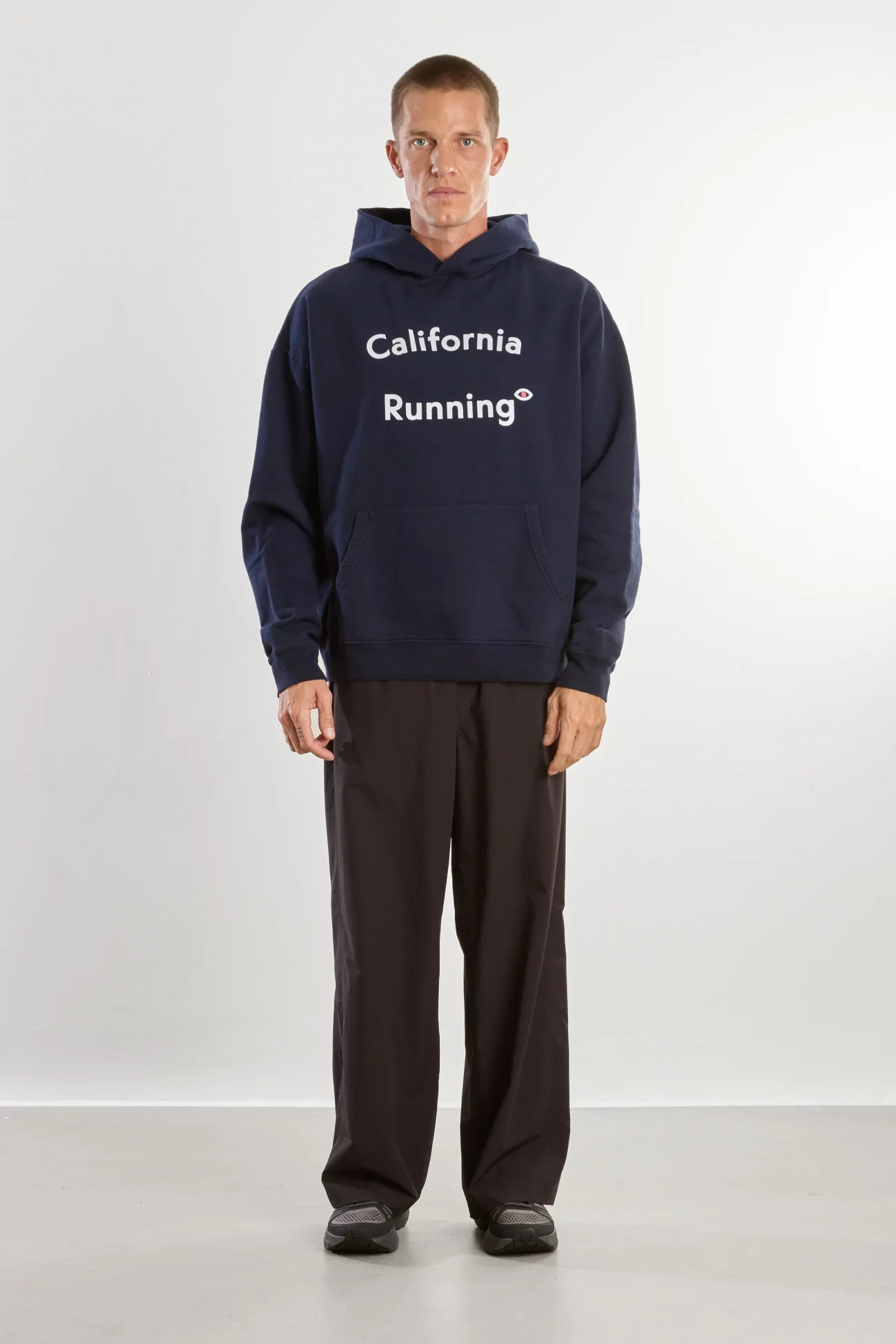 District Vision California Cotton Hoodie – Navy | Centre Commercial